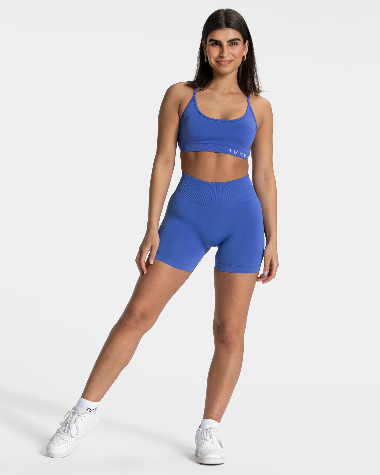 Pure Covert Scrunch Short "Royalblau"