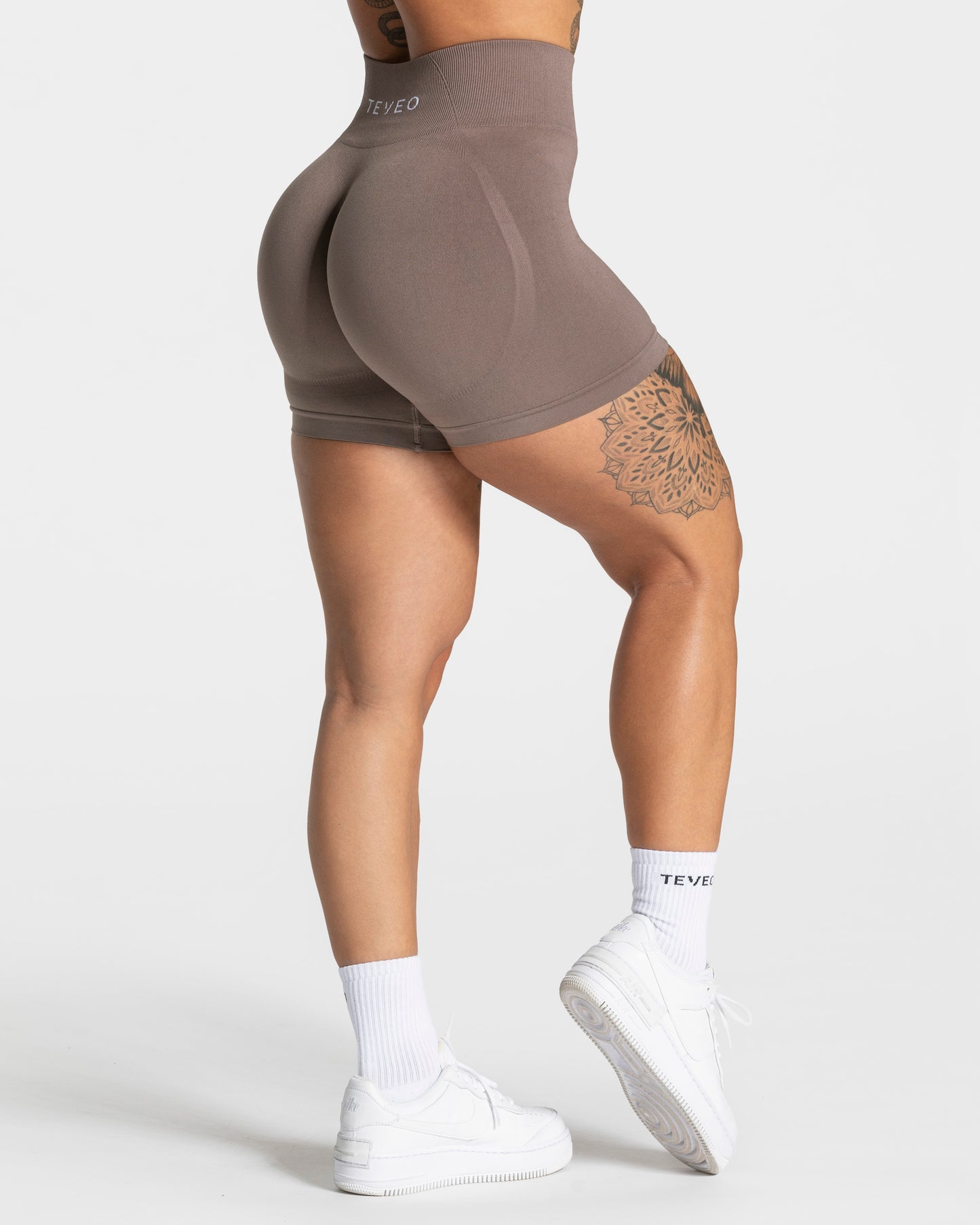 Pure Covert Scrunch Shorts ‘Mocha’