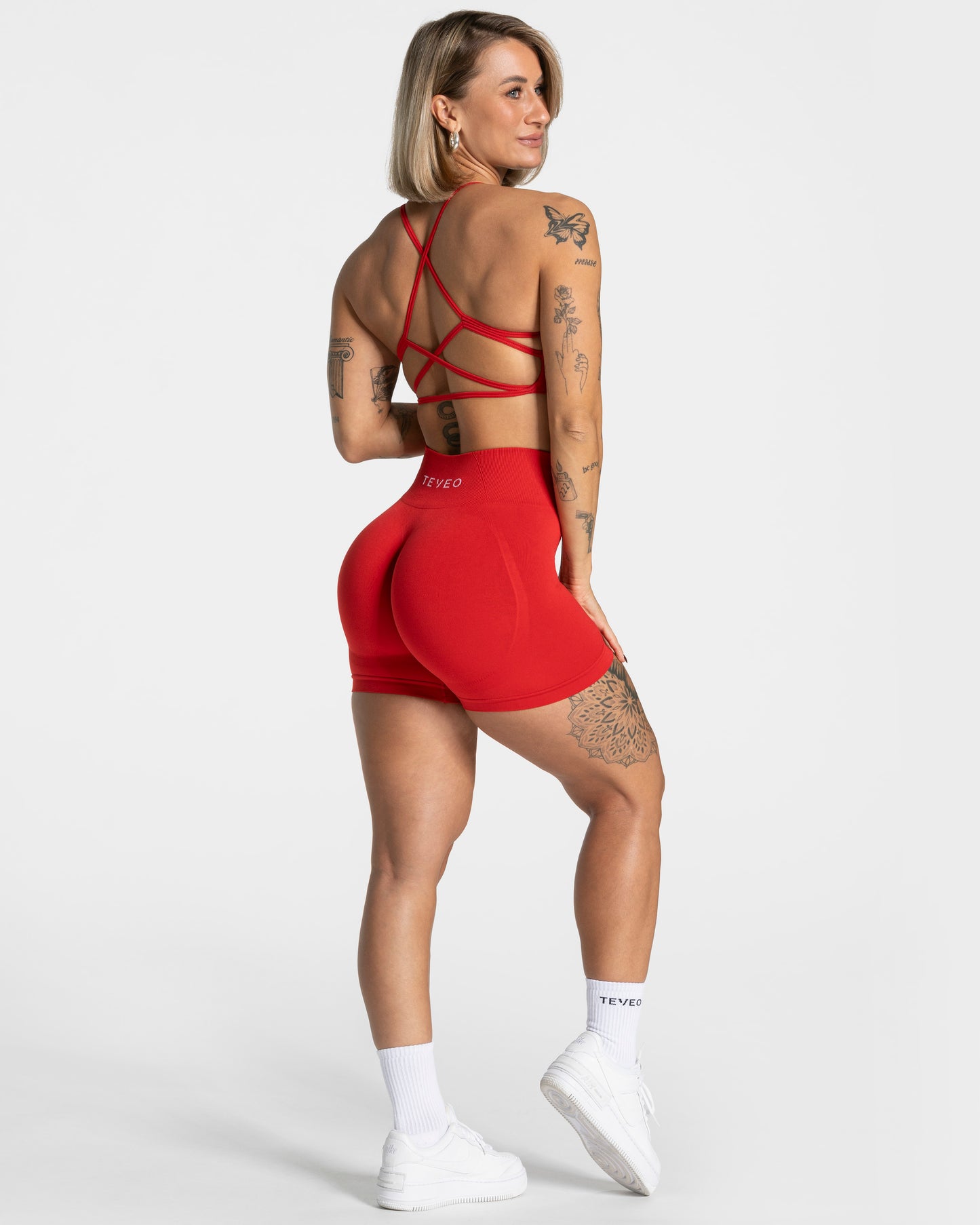 Pure Covert Scrunch Shorts "Rot"