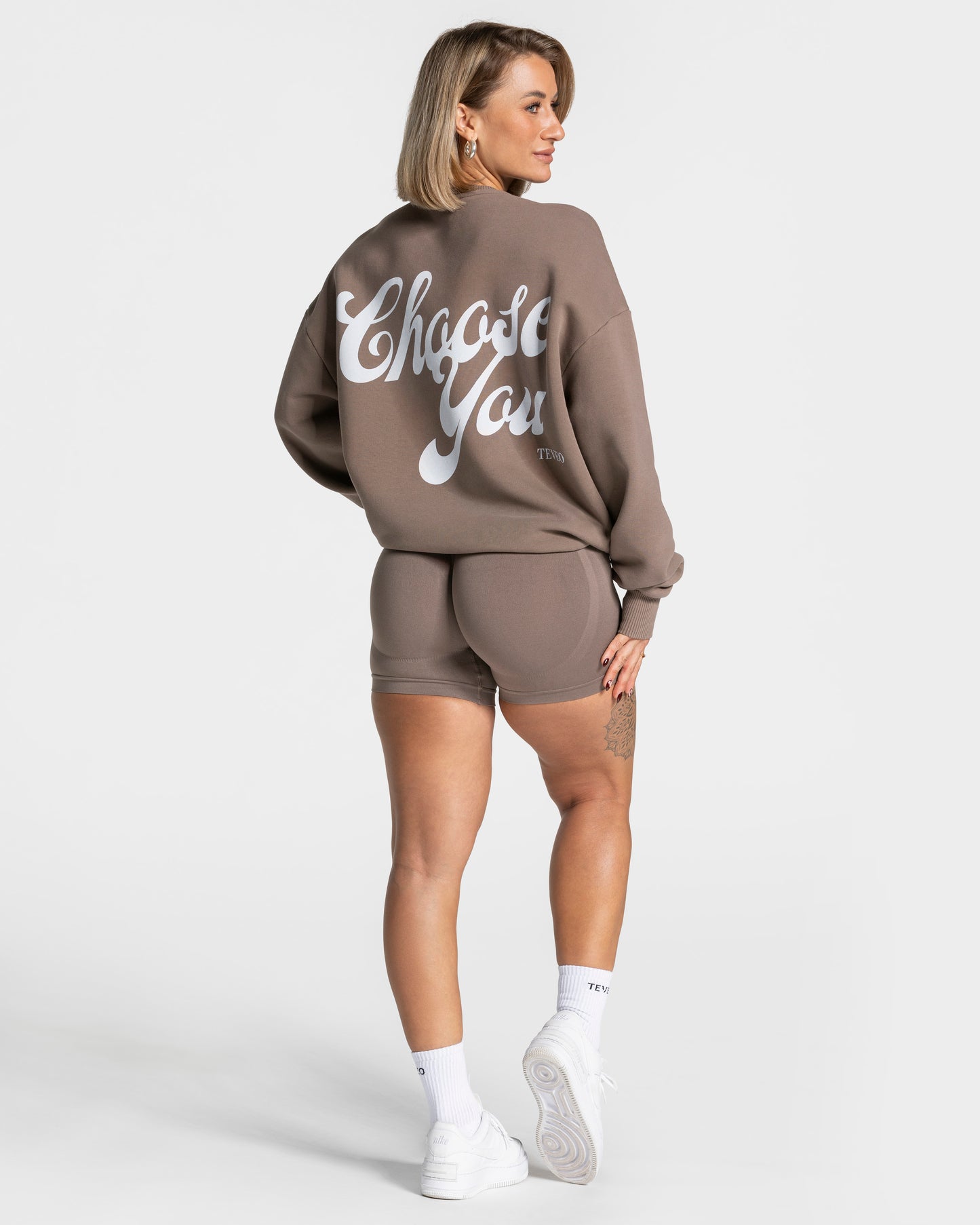 Sudadera oversize Pure «moca»