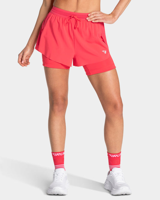 Shorts RUN 2in1 - 5 Inch colore “Melon”