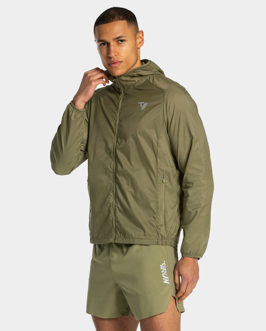Giacca RUN Lightweight con zip “Olive”