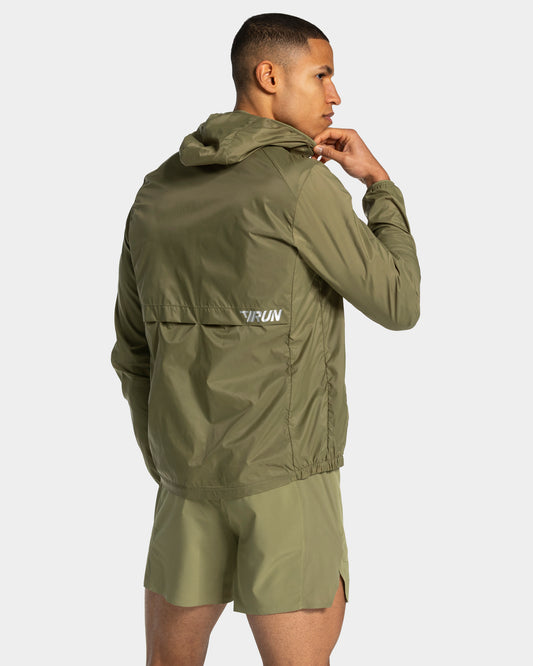 RUN Lightweight Zip Jacket ‘Olive’