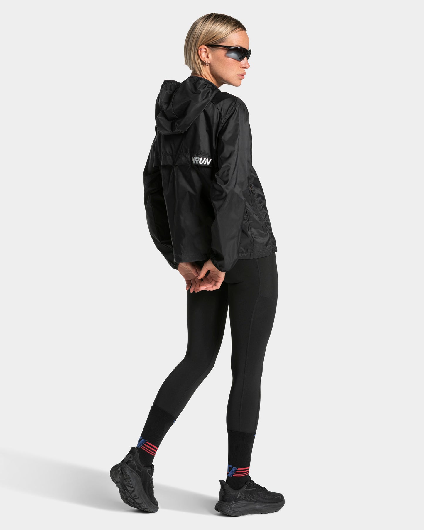 RUN Lightweight Zip Jacke "Schwarz"