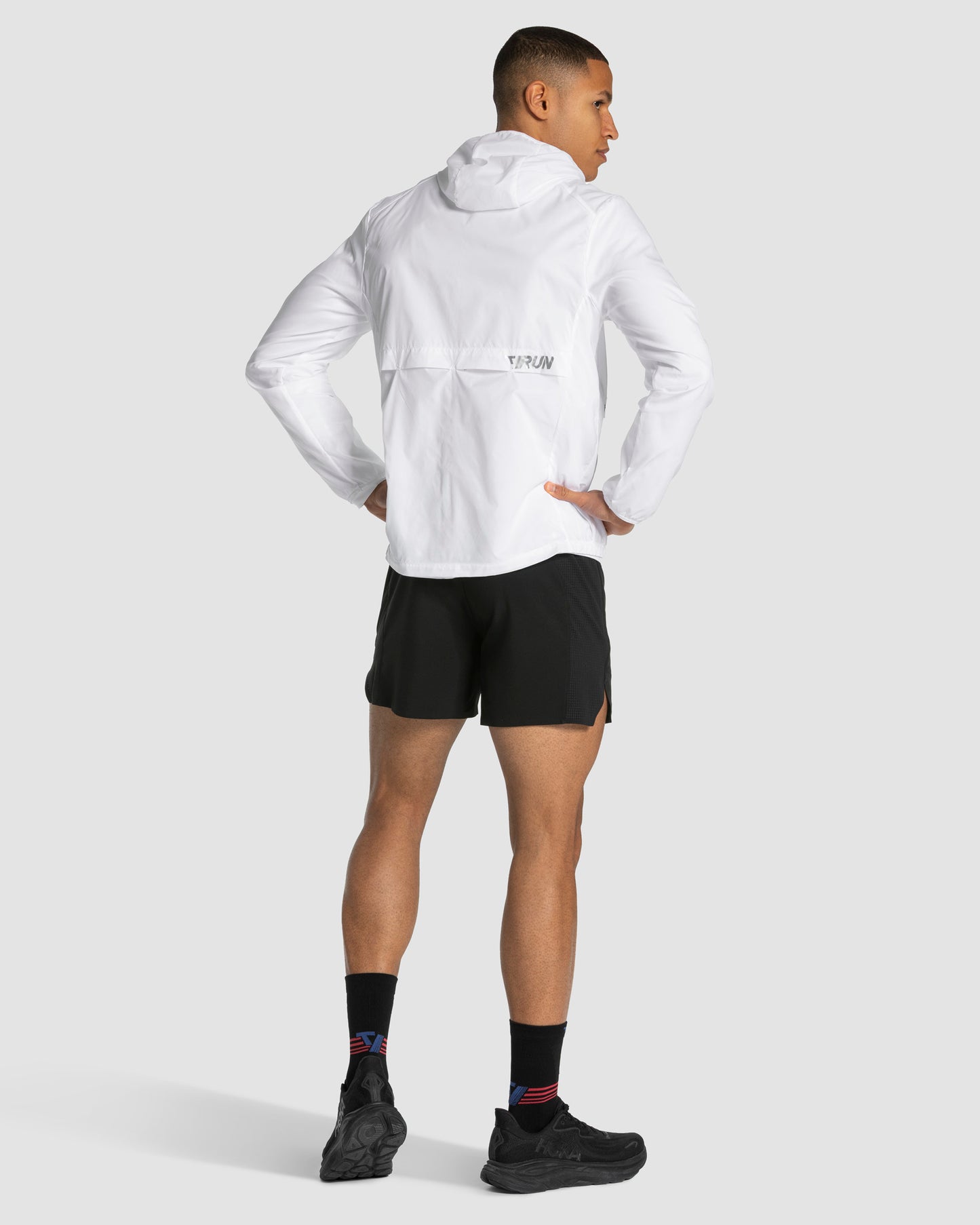 RUN Lightweight Zip Jacke "Weiß"