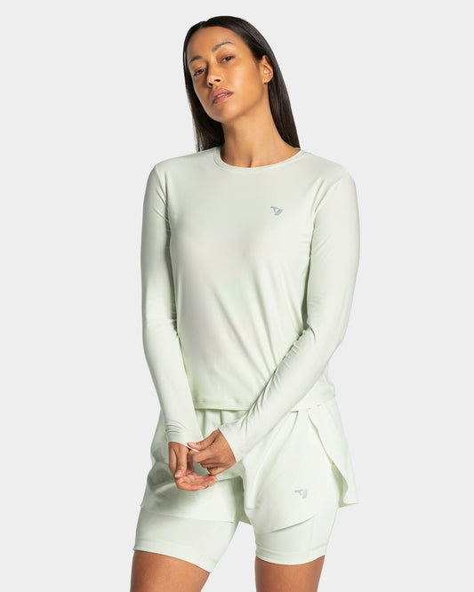 Maglia a manica lunga RUN “Ice Mint"