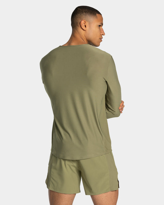 Maglia a manica lunga RUN “Olive"