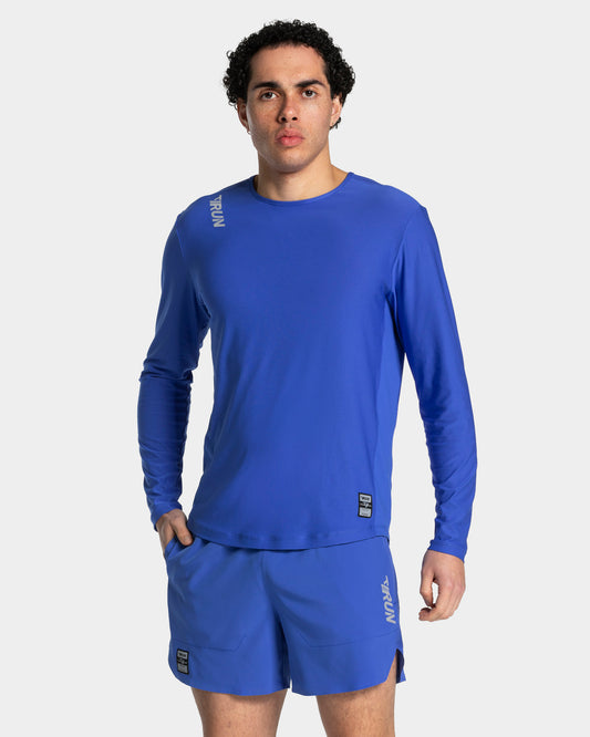 Maglia a manica lunga RUN “Royal Blu"