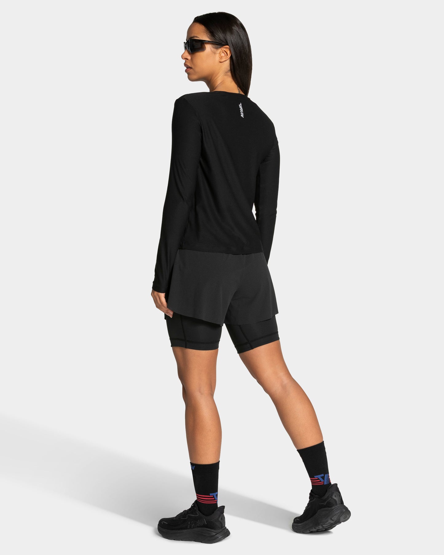 RUN 2in1 Shorts 8 Inch "Schwarz"