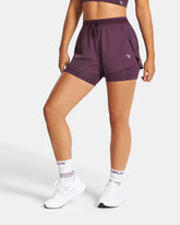 Short 2-en-1 RUN 5 pouces « Dusty Purple »