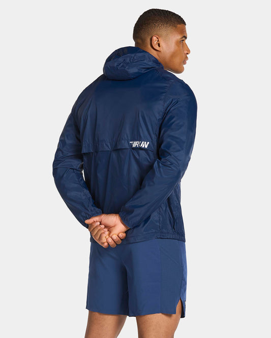 RUN Lightweight Zip Jacke "Dunkelblau"