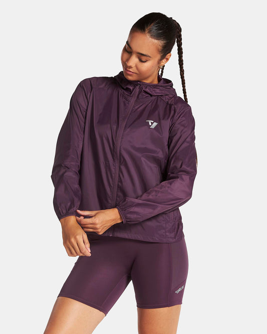 Giacca RUN Lightweight con zip “Dusty Purple”