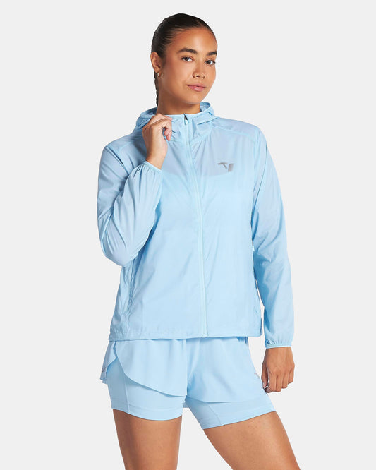 Giacca RUN Lightweight con zip “Ice Blue”