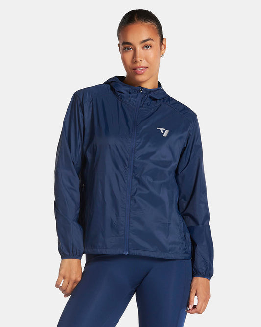 Giacca RUN Lightweight con zip “Blu Scuro”
