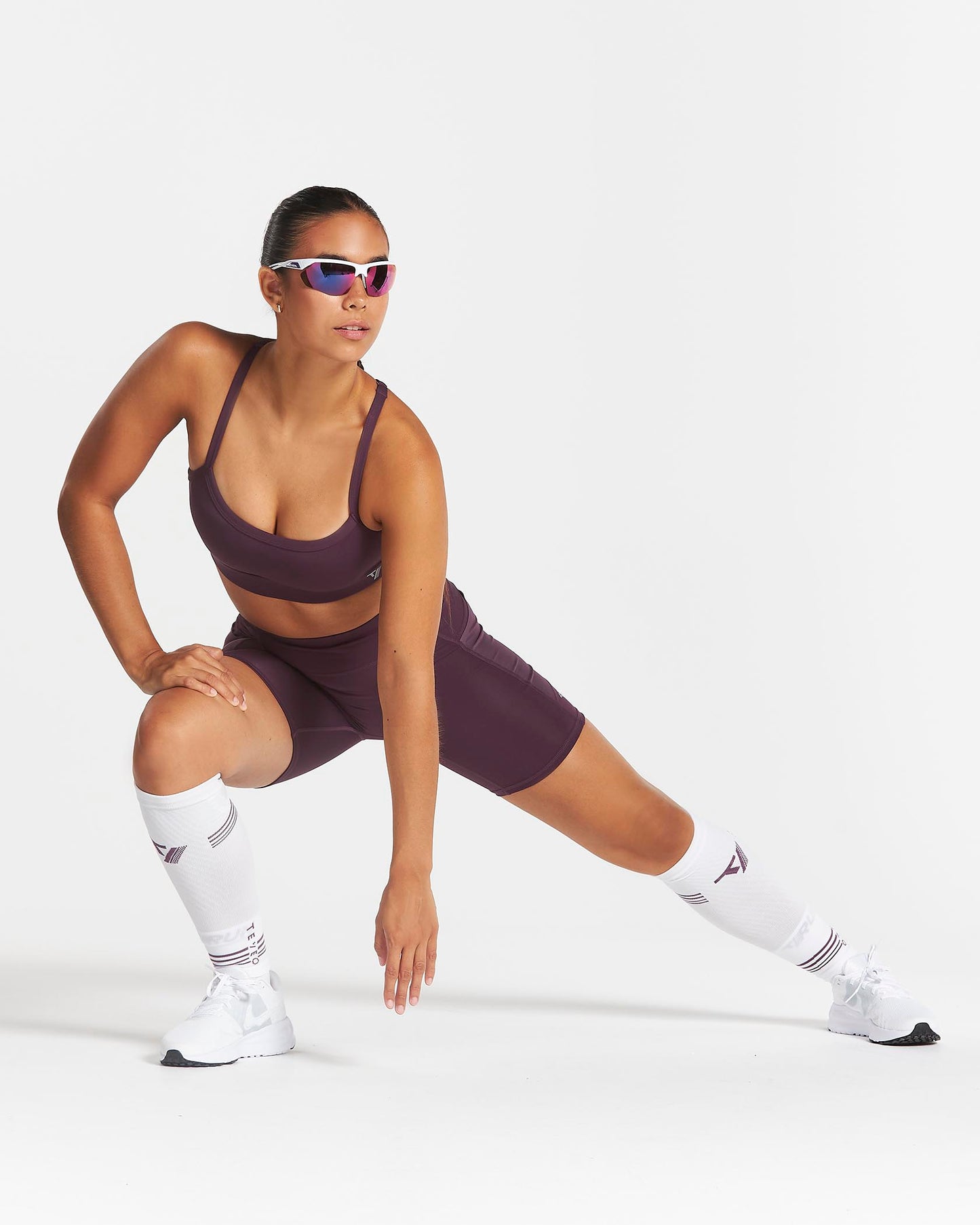 Pernera RUN Performance «blanco - Dusty Purple»