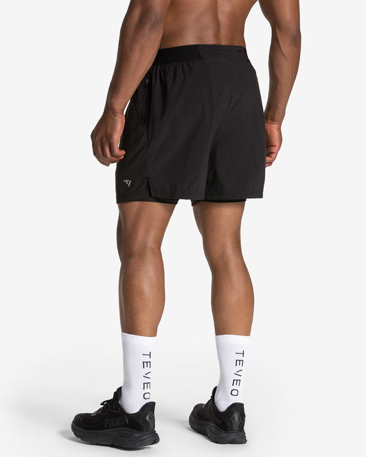 Shorts END Running 2 in 1 “Nero”
