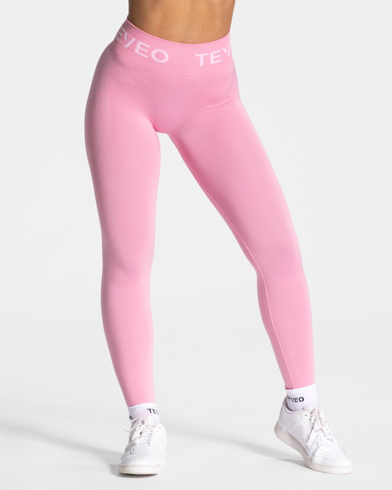 TEVEO Leggings Salg - Statement Scrunch Leggings Dame Rosa