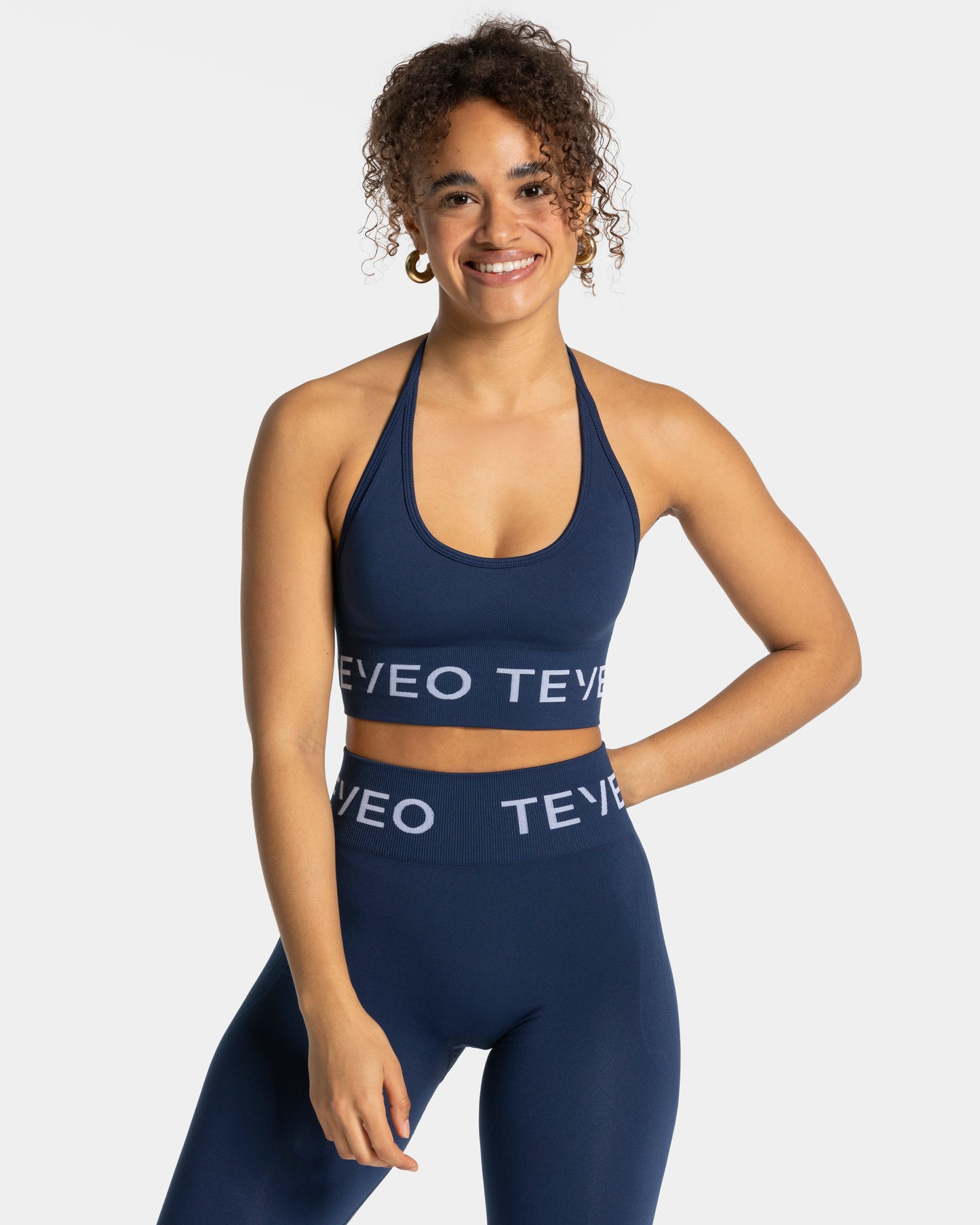 Signature Halterneck Bra ‘Dark Blue’
