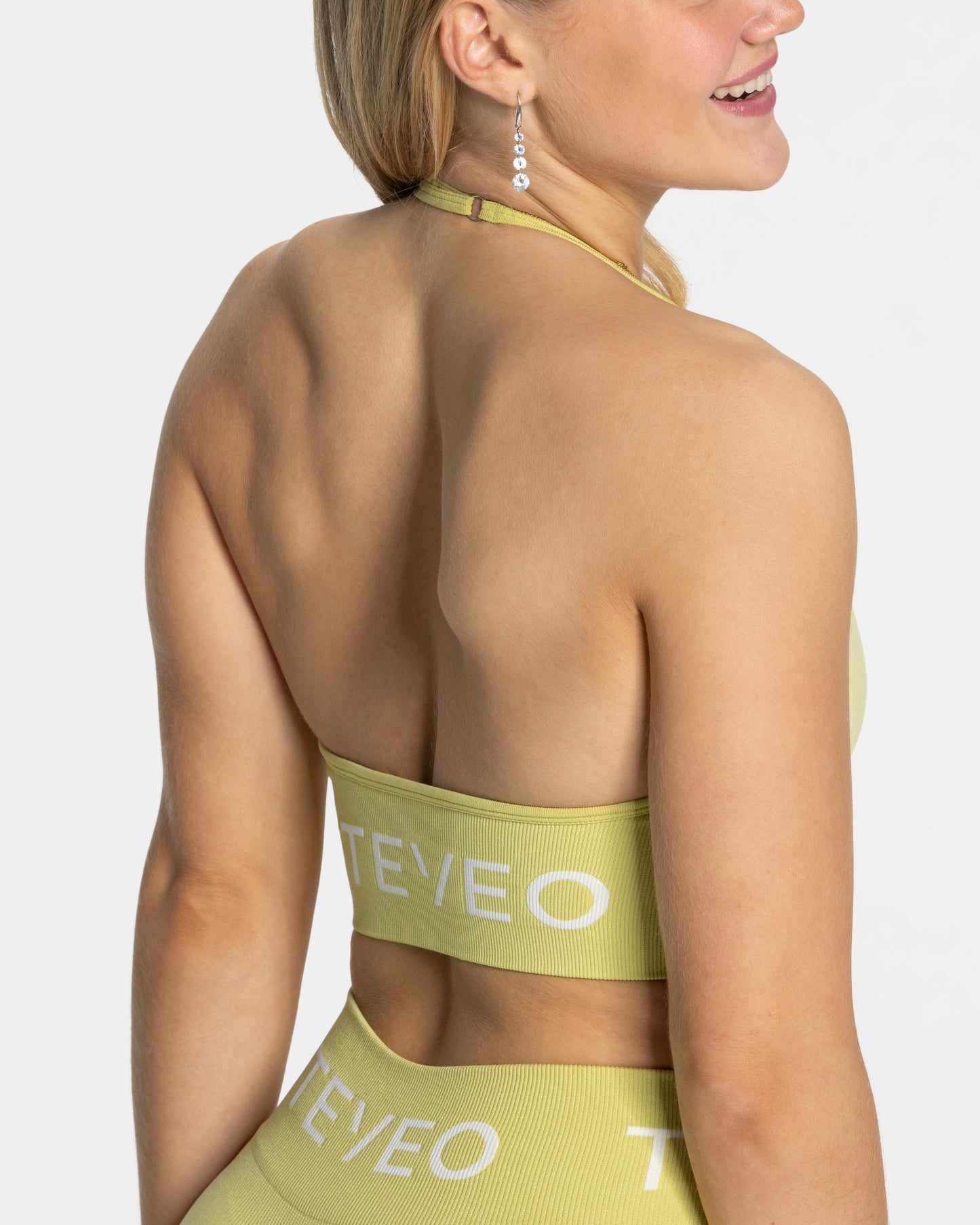 Signature Halterneck Bra ‘Lime’