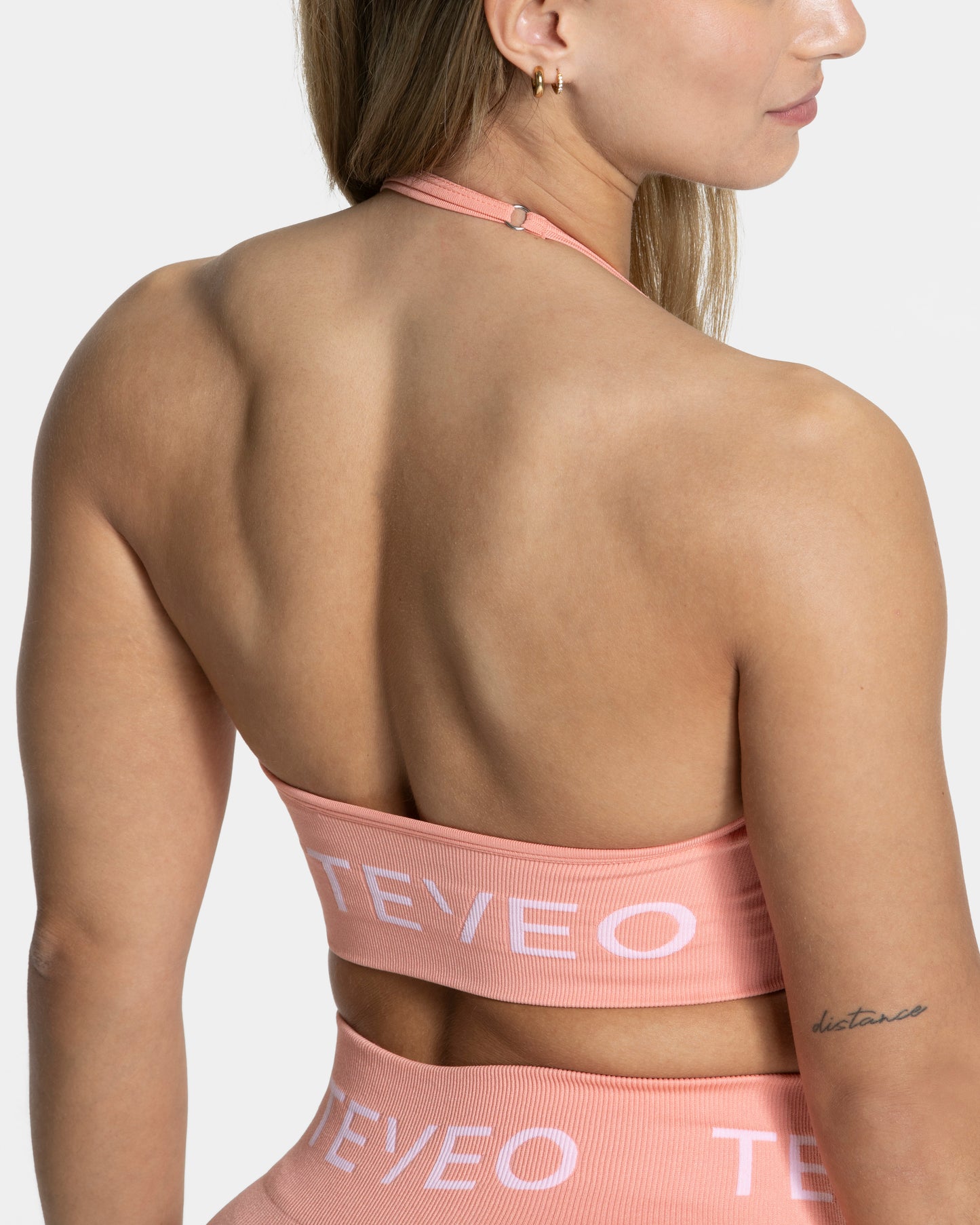 Signature Halterneck Bra ‘Peach’