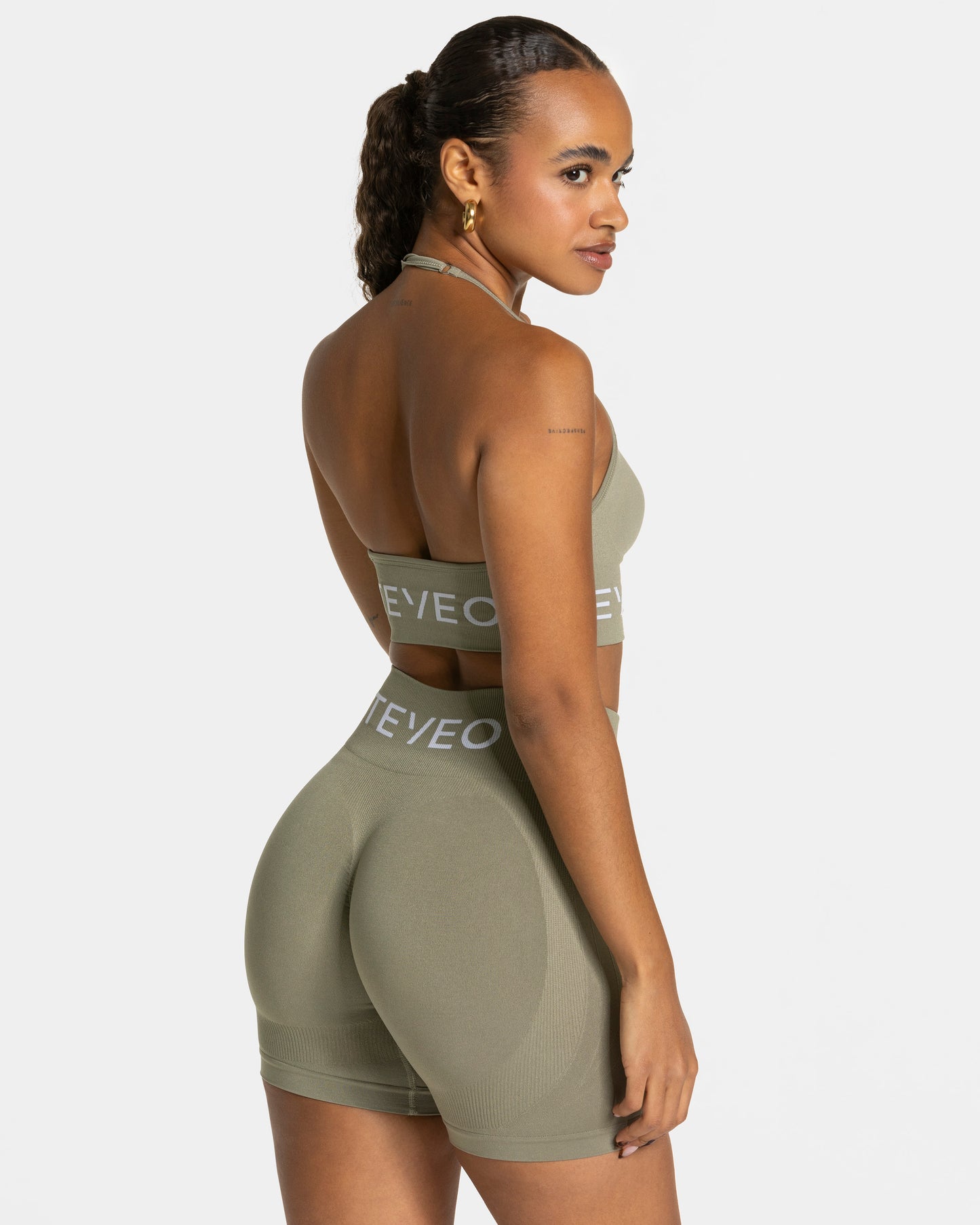 Signature Halterneck Bra ‘Khaki’