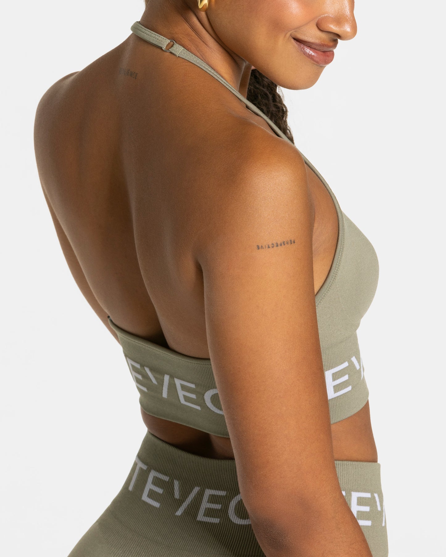 Signature Halterneck Bra ‘Khaki’