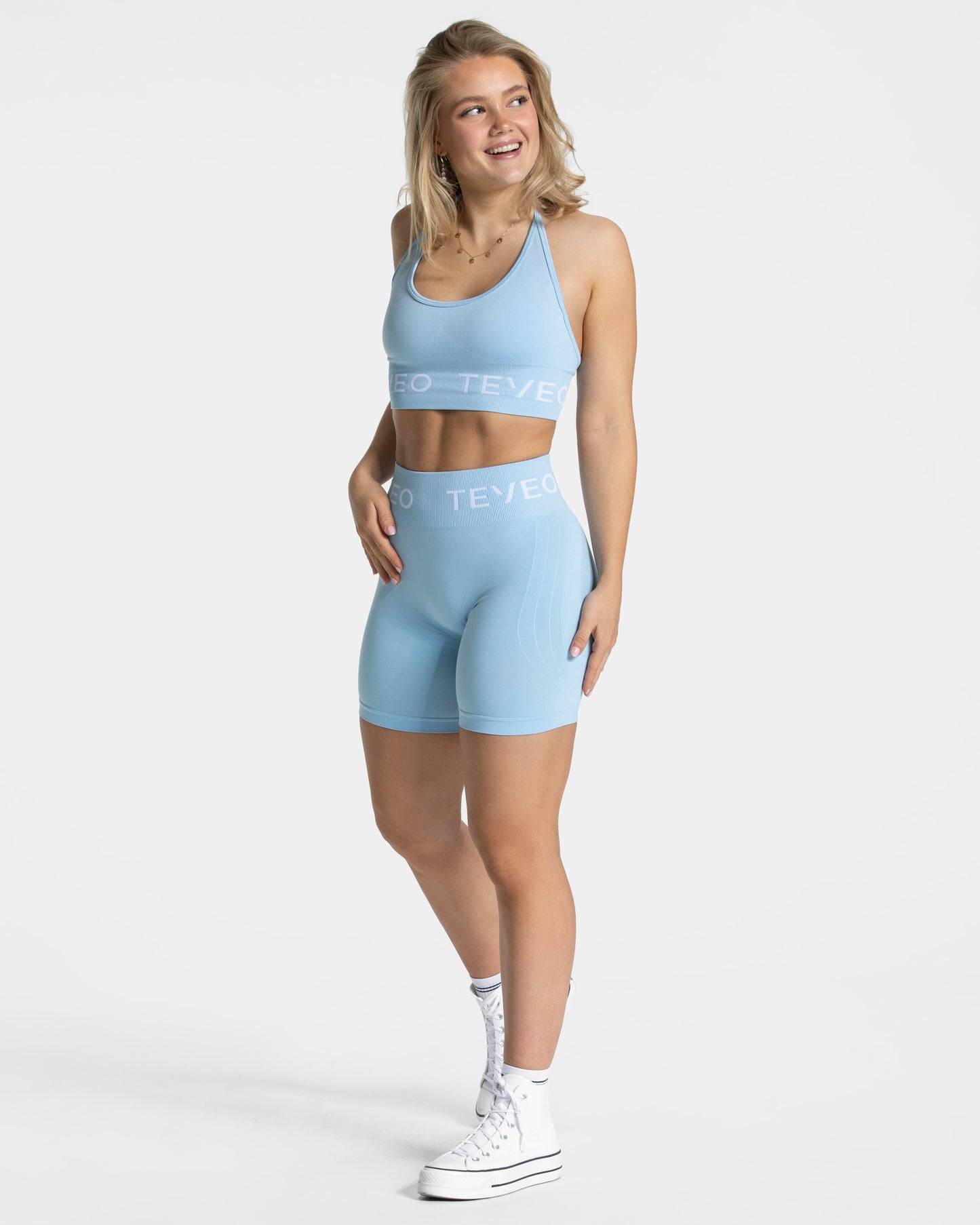 Signature Scrunch Shorts ‘Ice Blue’