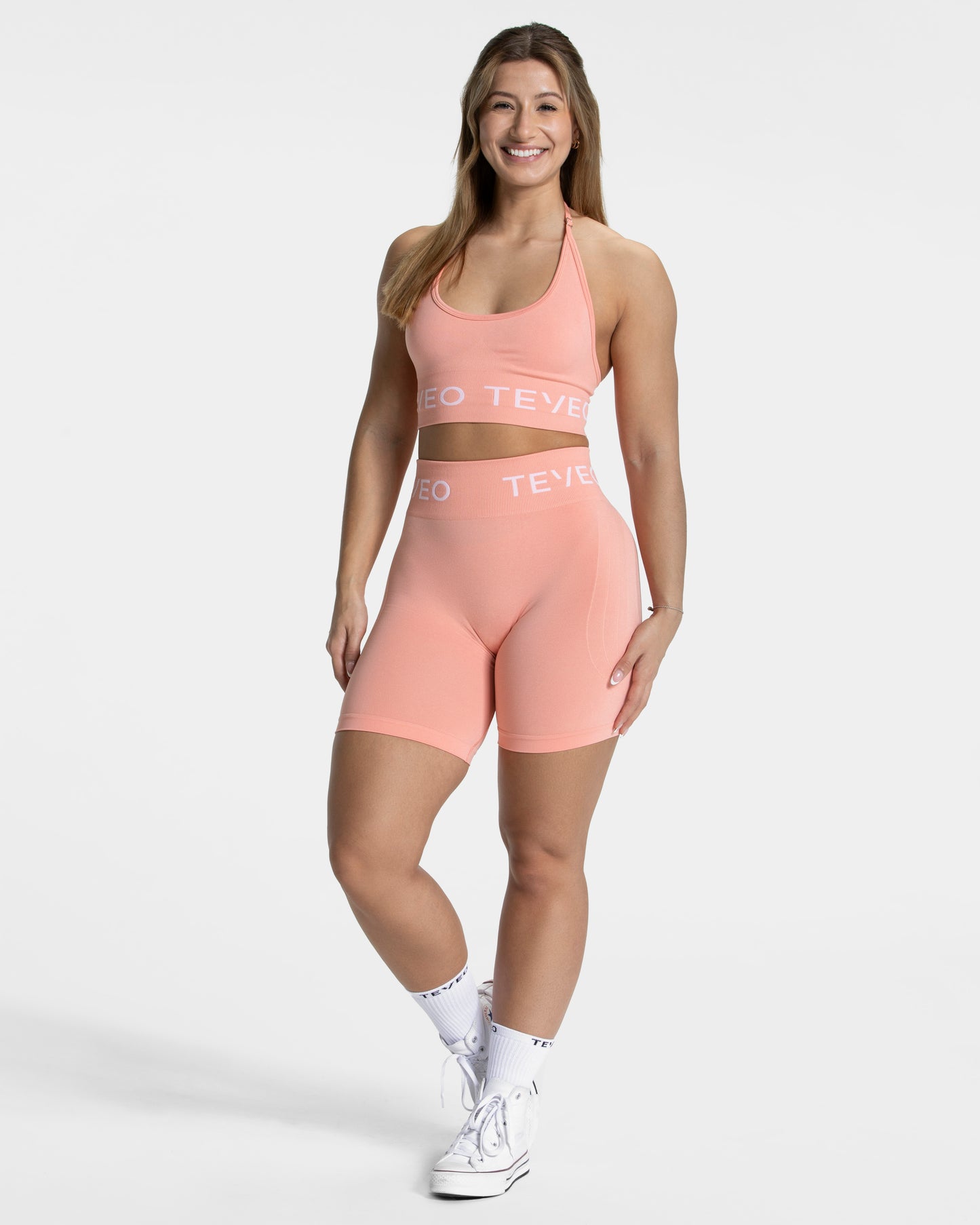 Signature Halterneck Bra ‘Peach’