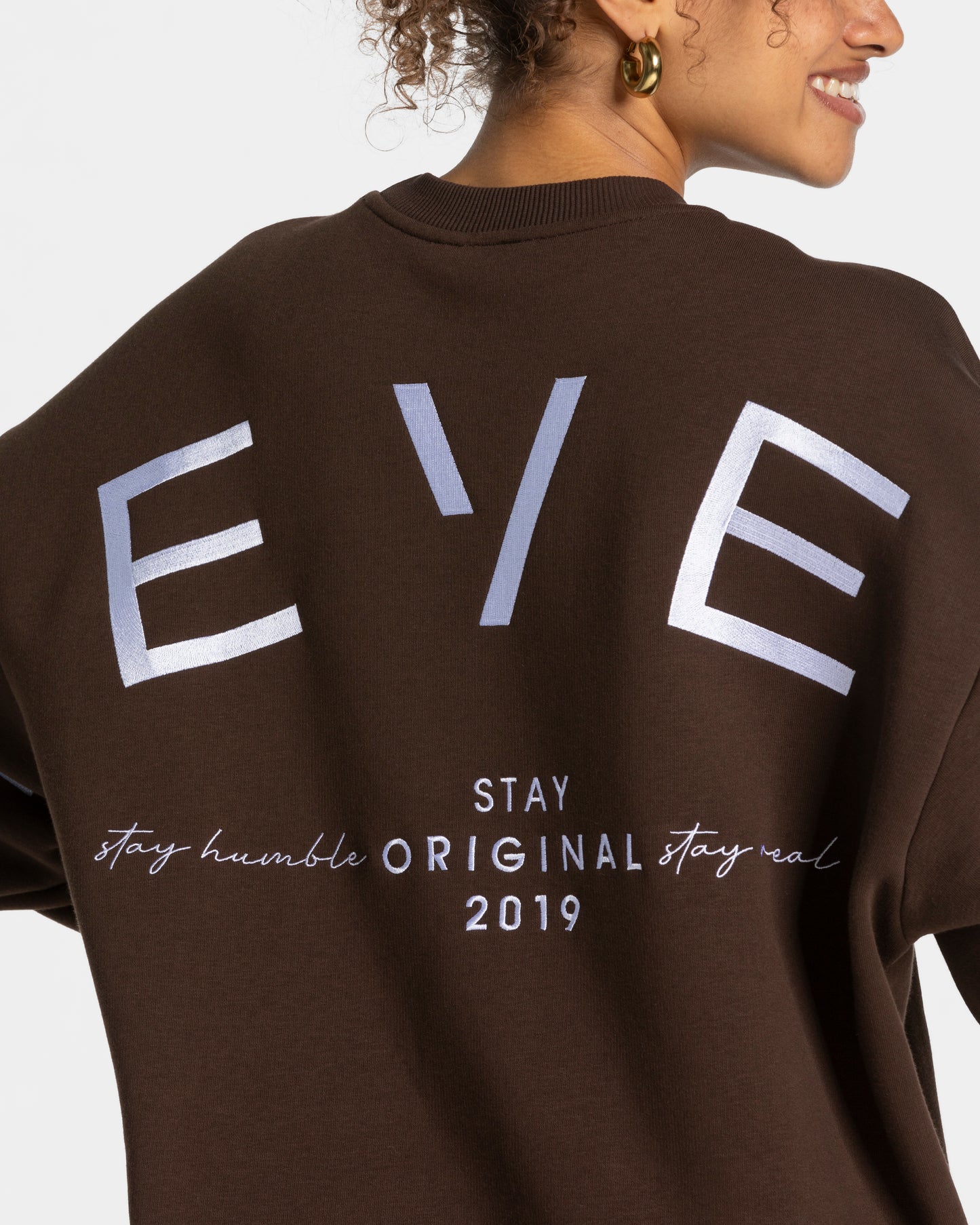 Felpa Signature Oversized “Marrone scuro”