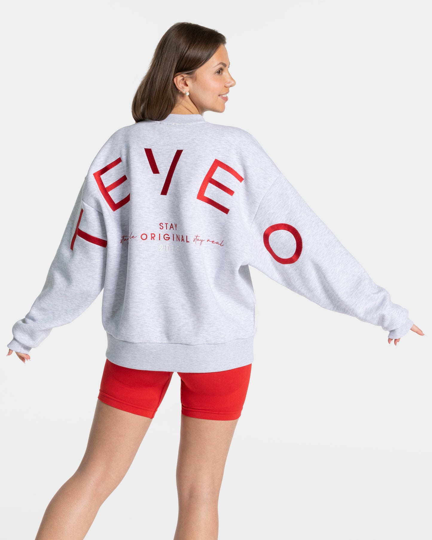 Signature Oversized Sweater ‘Light Grey’
