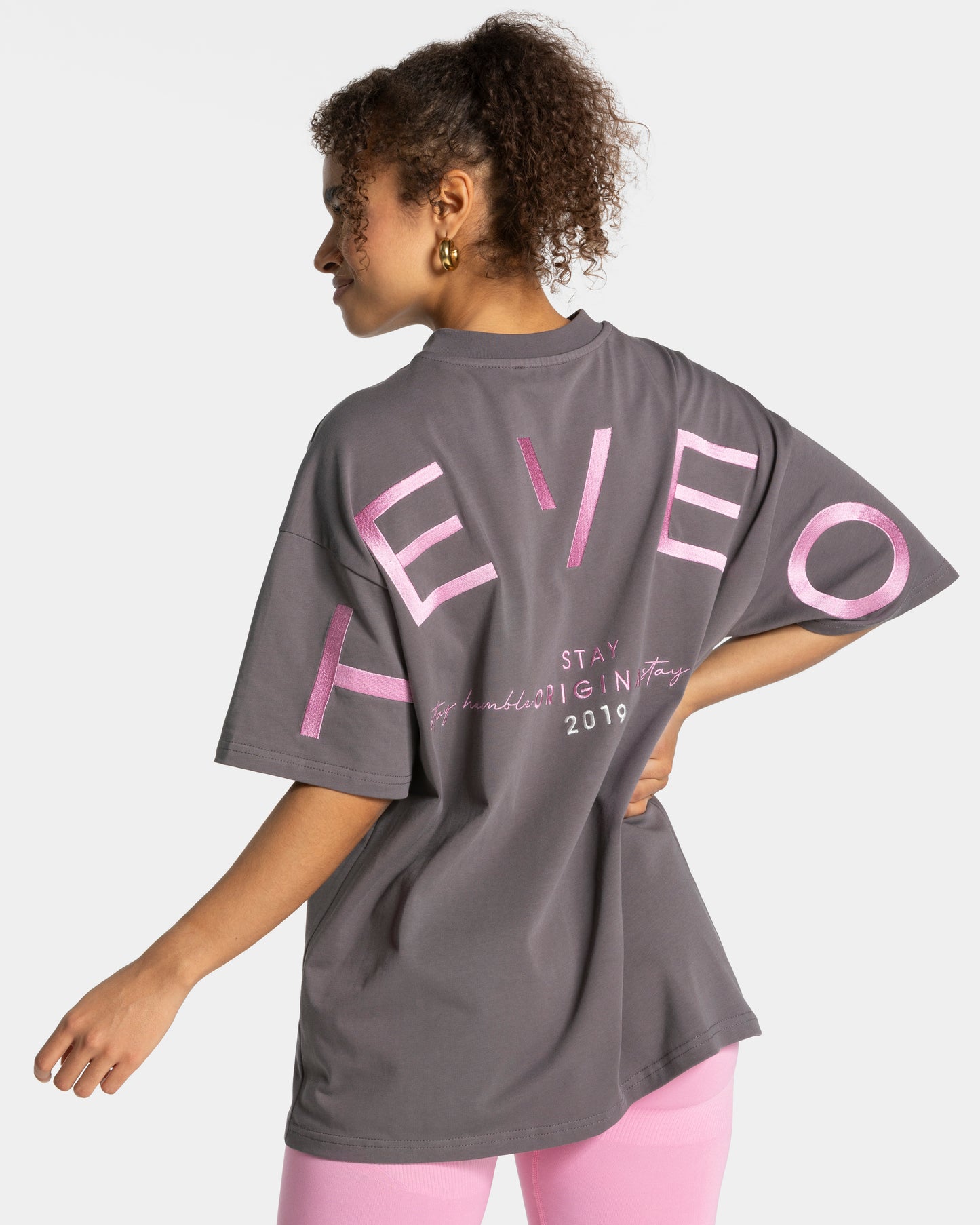 T-shirt oversize Signature « graphite »