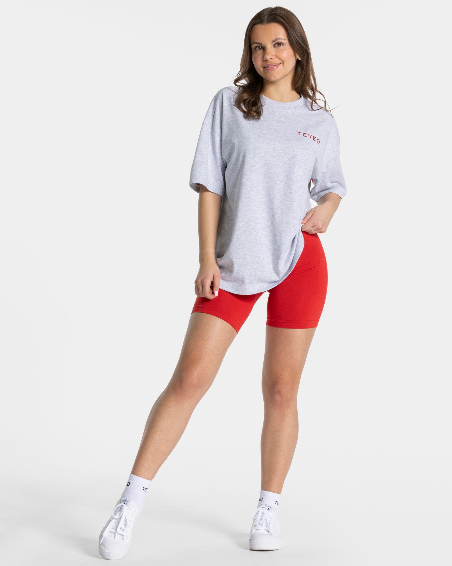 Signature Oversized T-Shirt ‘Light Grey’