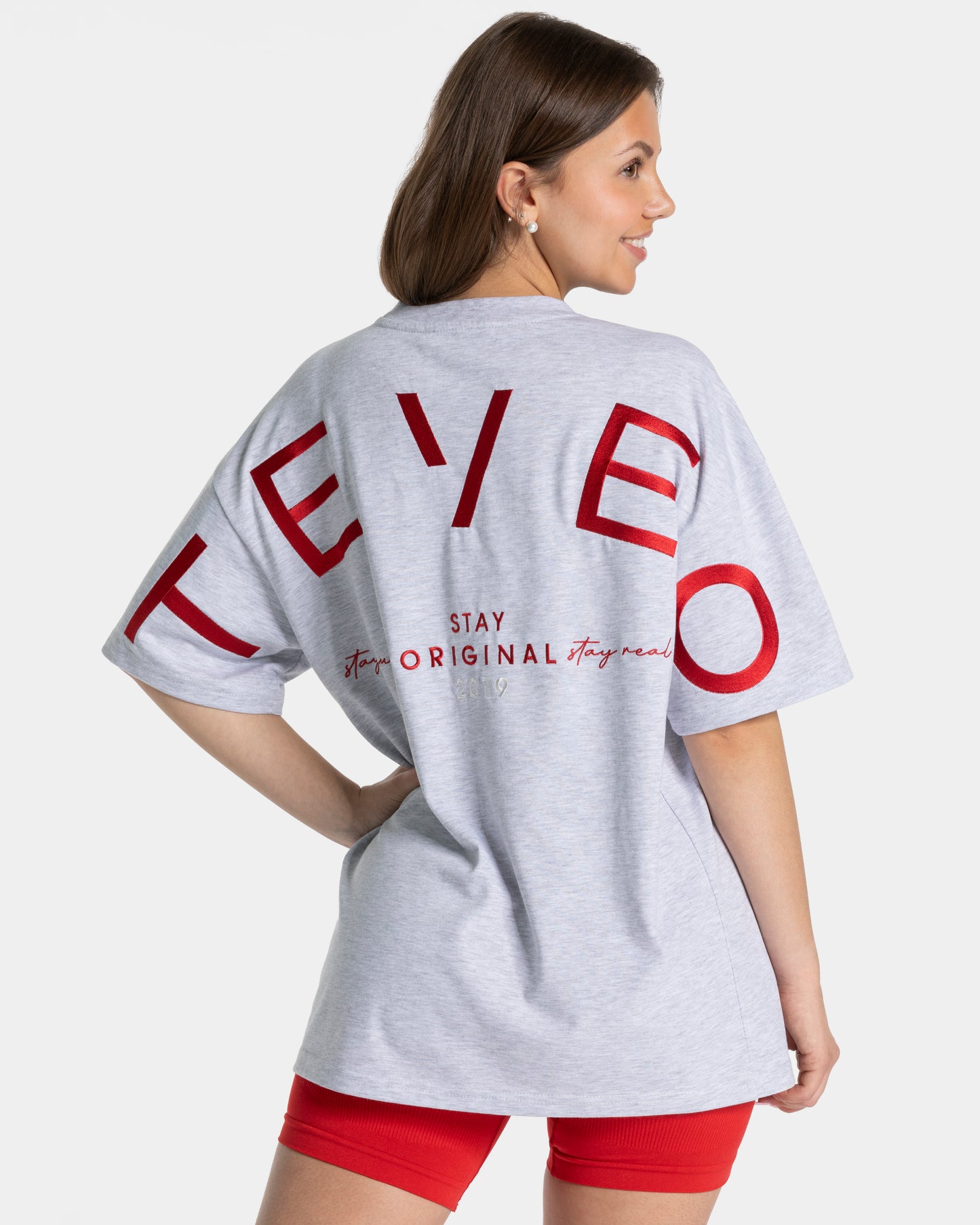 Signature Oversized T-Shirt ‘Light Grey’