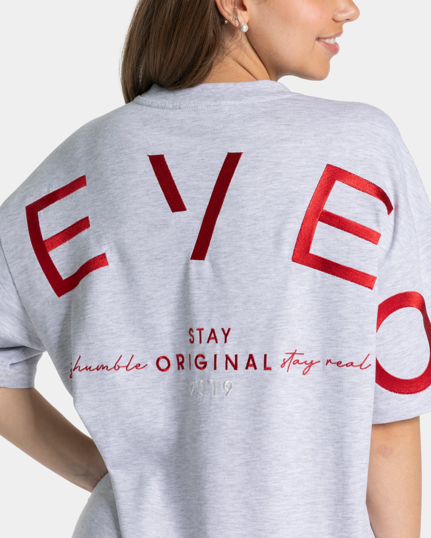 Signature Oversized T-Shirt ‘Light Grey’
