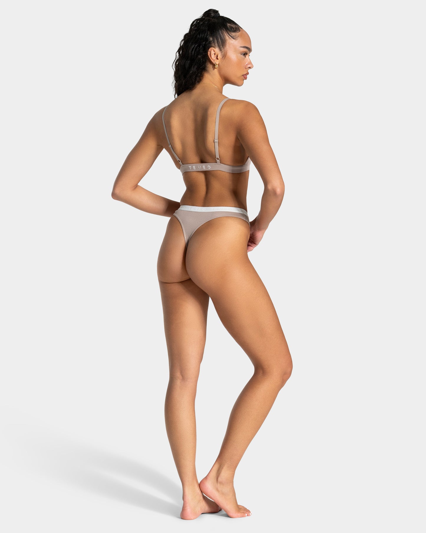 Soft Ribbed Thong ‘Cappuccino’