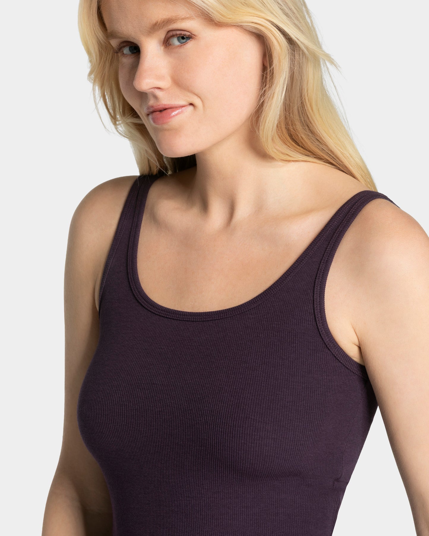Haut côtelé Soft « Blackberry »