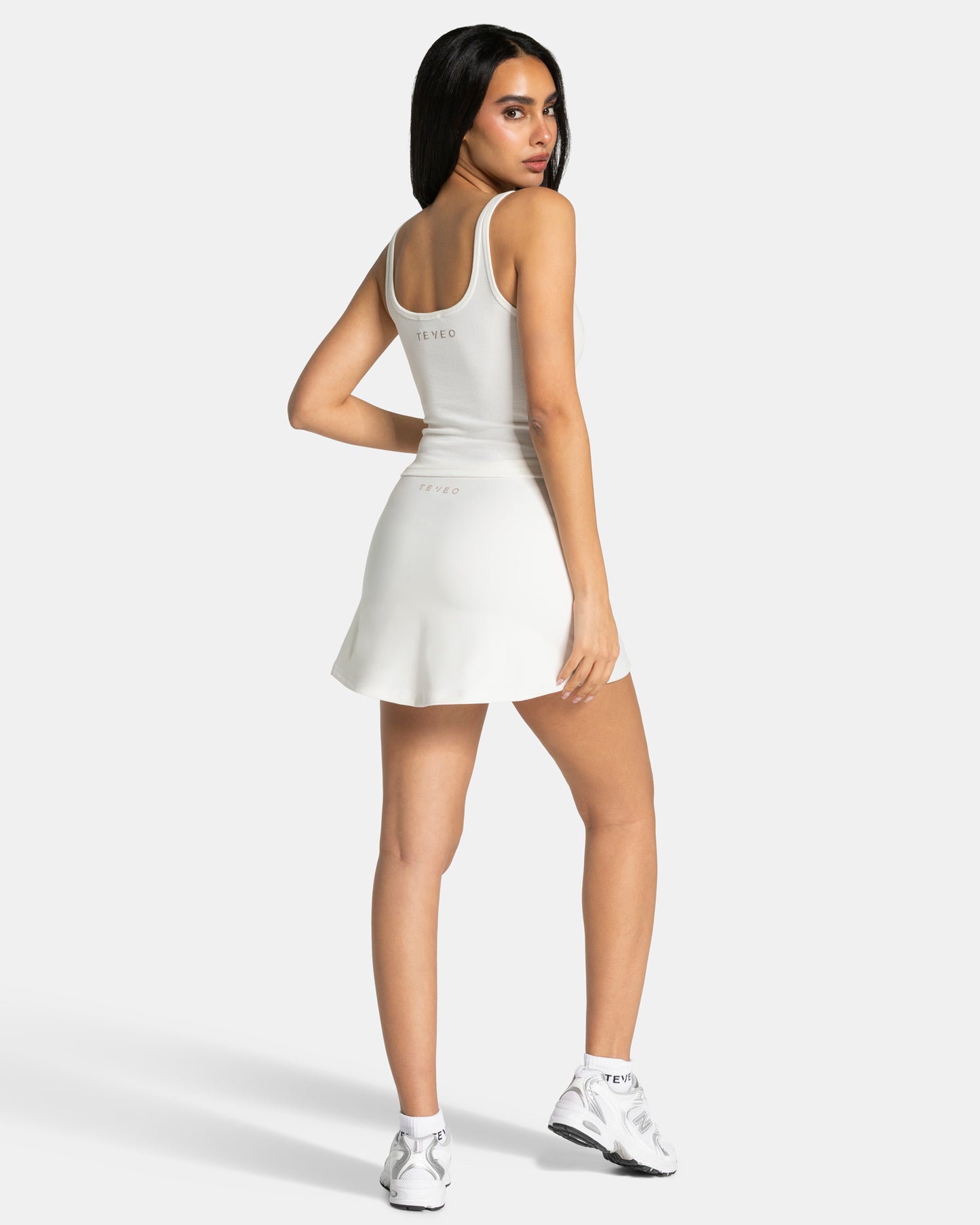 Soft Ribbed Top "Off White"