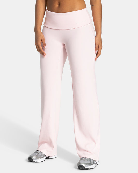 Soft Ribbed Fold-Over Straight Leg Pants – Tall ‘Blossom’