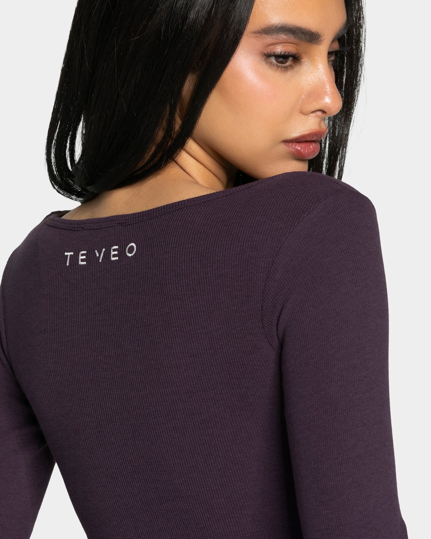 Soft Ribbed Longsleeve ‘Blackberry’