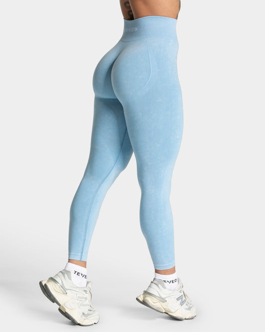Leggings Acid Covert Scrunch «azul celeste»