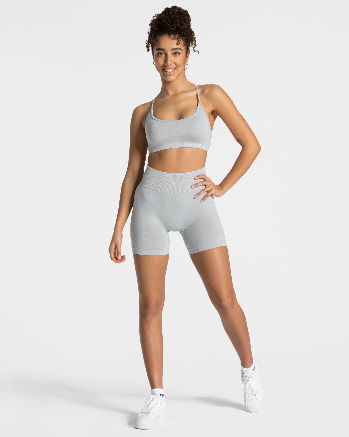 Acid Covert Scrunch Shorts ‘Light Grey’