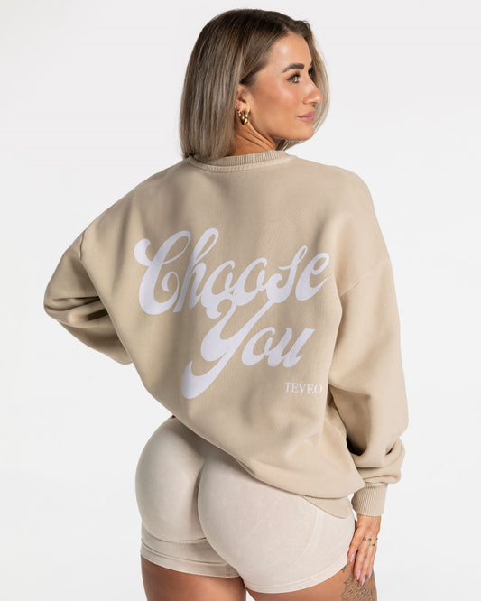 Acid Oversized Sweater ‘Sand’