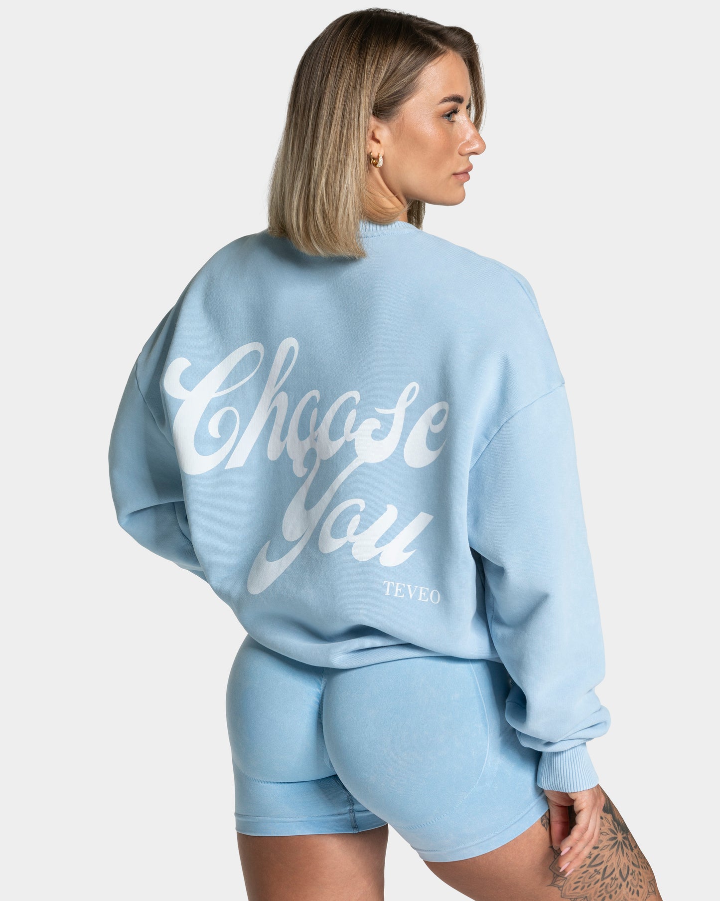 Acid Oversized Sweater ‘Baby Blue’