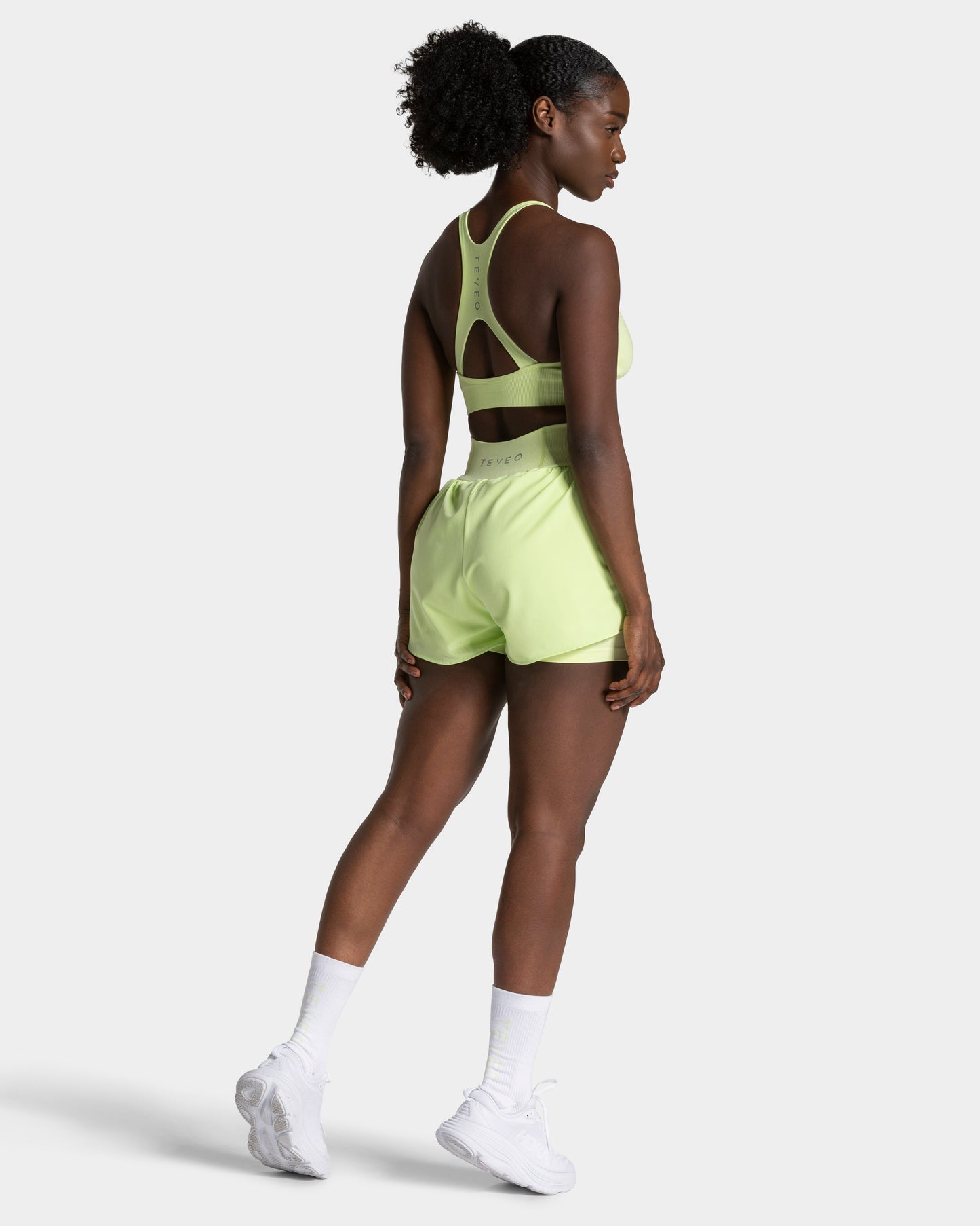 Endorphin Socks (2-Pack) ‘White-Limelight’