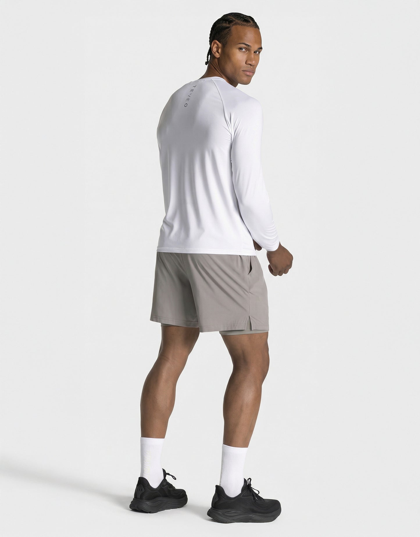 Haut à manches longues END Running « blanc »