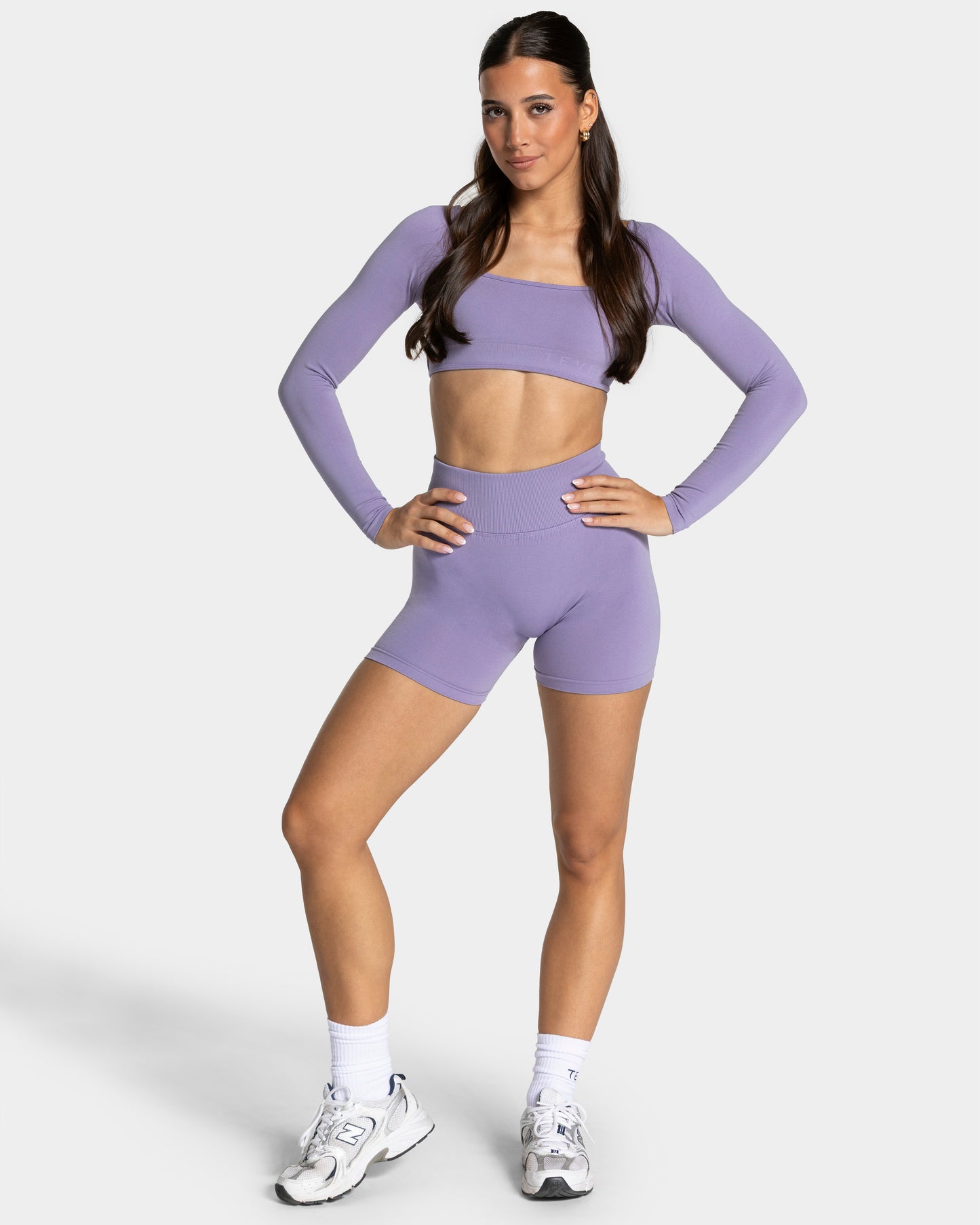 Haut à manches longues Backless Femme « lavande »