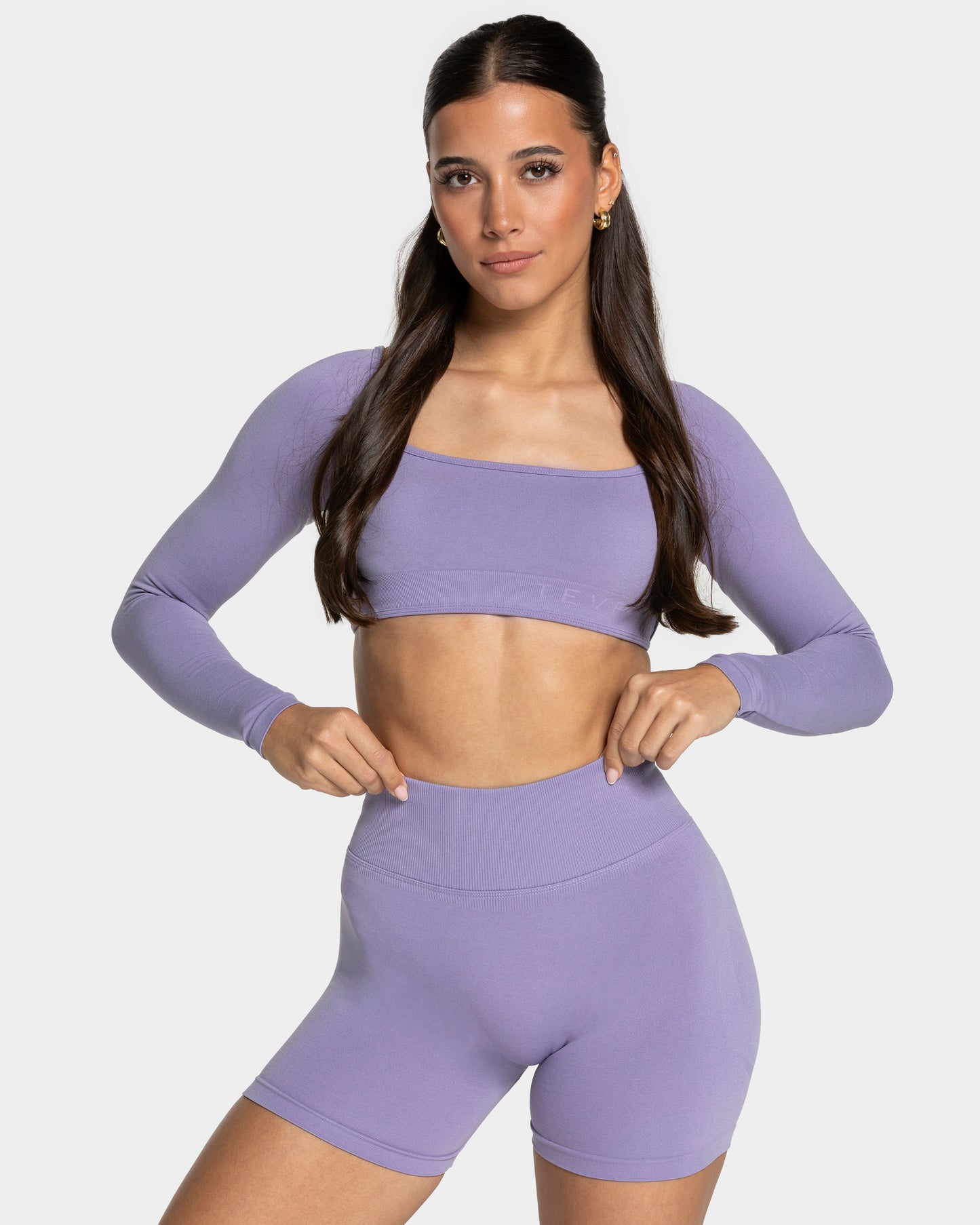 Haut à manches longues Backless Femme « lavande »