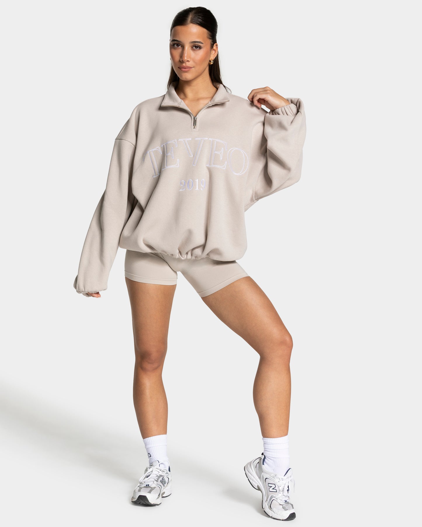 Femme Half Zip Sweater ‘Cream’