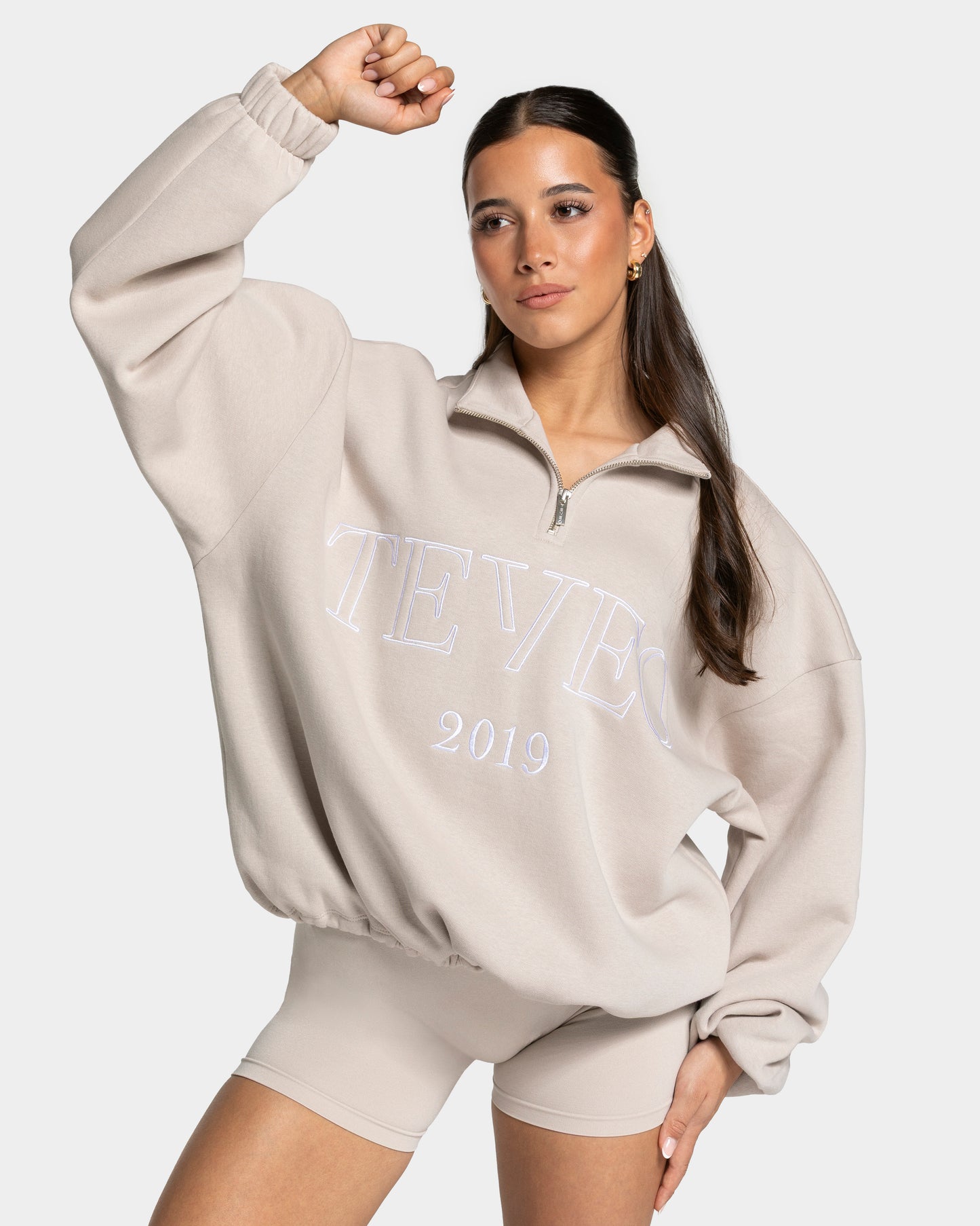 Femme Half Zip Sweater ‘Cream’