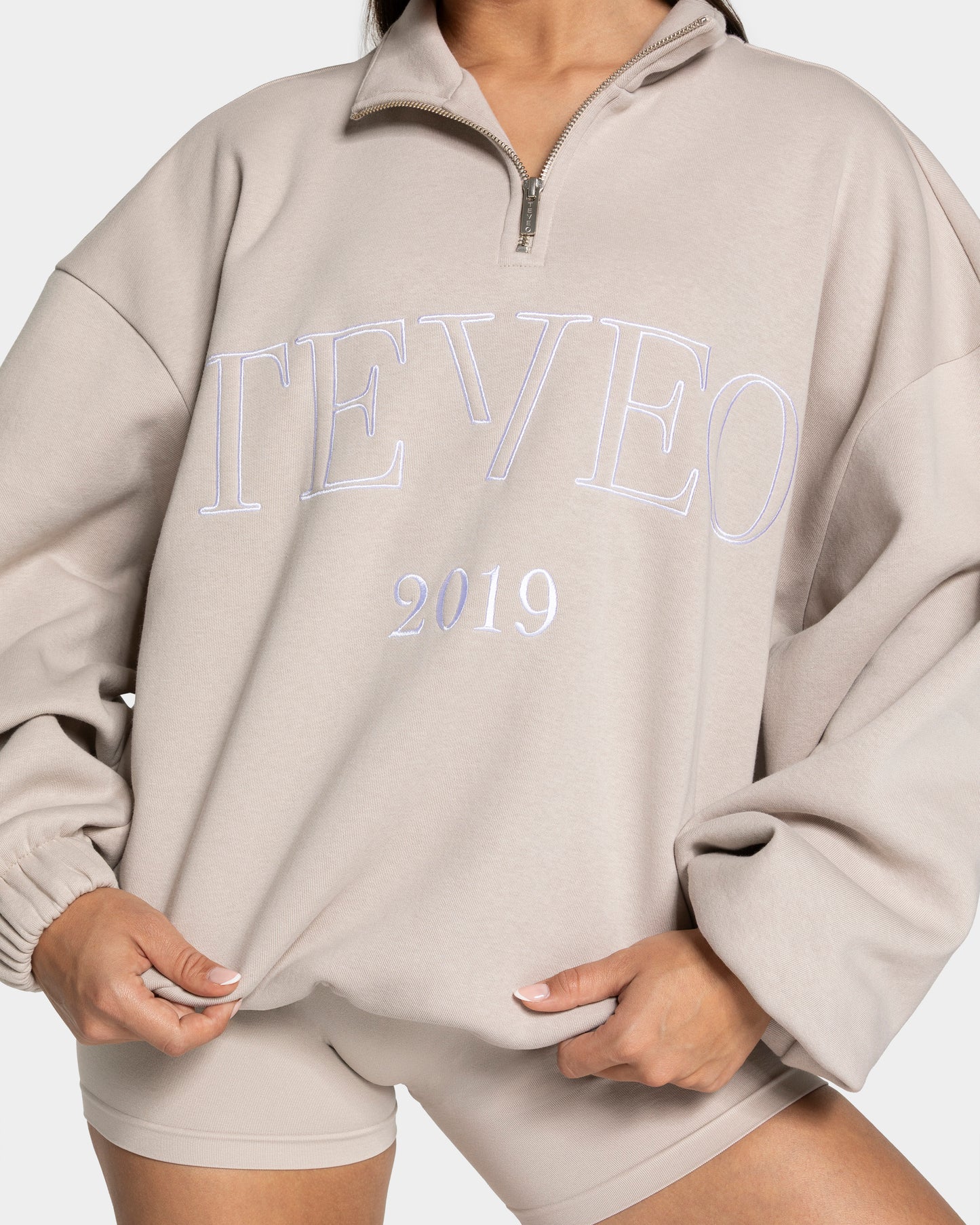 Femme Half Zip Sweater ‘Cream’